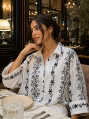 Chemise Flora Blanche