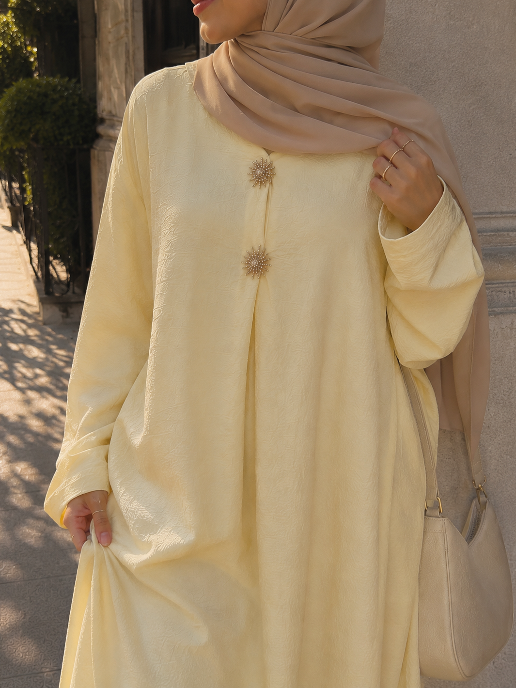 Robe Luna jaune pastel