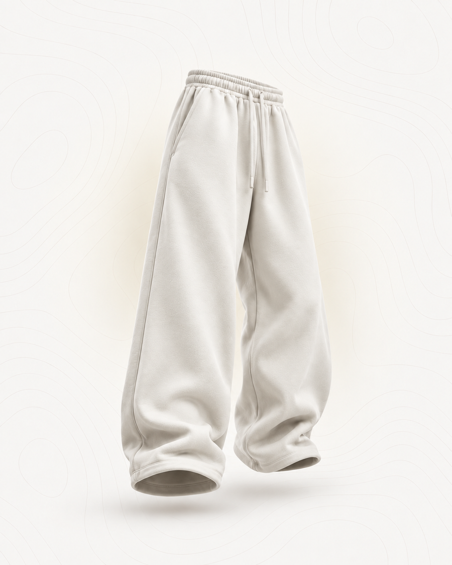 Black wide-leg drawstring pants